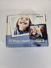 Microsoft TV Photo Viewer Boxed Remote AC Cable CD ROM Floppy Retro Vintage