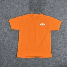 Drake Shirt Mens Medium Orange Logo Graphic Hunting Outdoor Cotton Tee