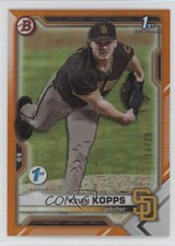2021 Bowman Draft 1st Edition Orange Foil 10/25 Kevin Kopps #BD-7 3hd