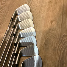 Ping S56 Iron Set 7 Clubs 4-9 W Regular Flex Steel Shafts Silver/Black