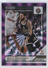 2024-25 Panini Donruss EuroLeague Purple Laser 38/99 Duane Washington #19 1a07