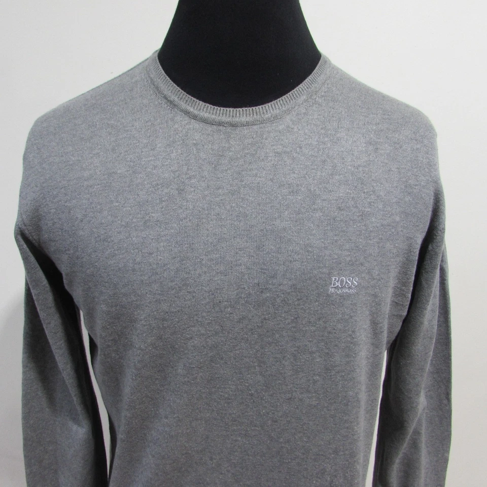 Hugo Boss Men’s Plain Crew Neck Jumper Cotton  Chest 46/48 Size XL REF (Y18488) - Image 2 of 4