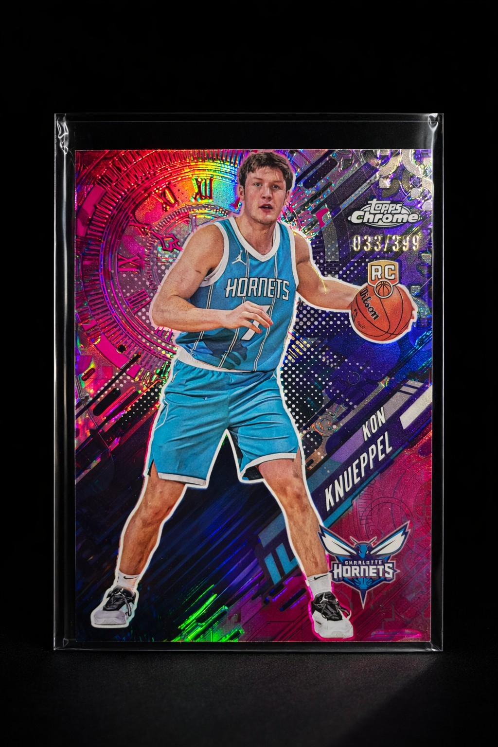 Kon Knueppel GO TIME Rookie /399 – 2025 Topps Chrome RC Hornets 🔥