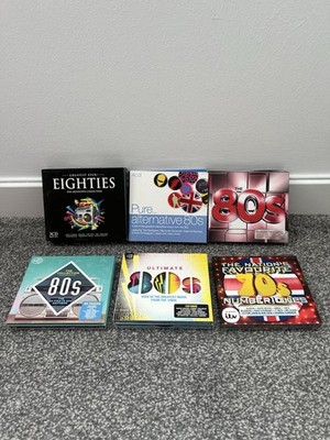 80s & 70s CD Box Set Bundle Joblot x6 Compilation Album Anthems Alternative Hits