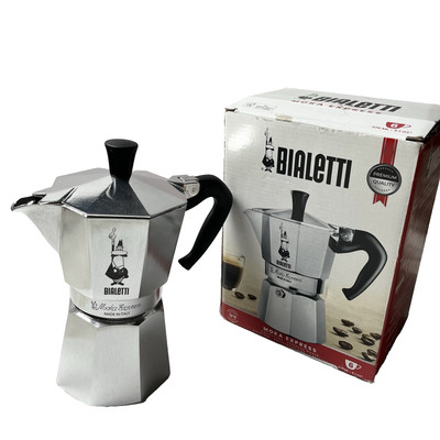   Moka Express 6-Cup Stovetop Espresso Maker   Open Box, Made in Italy