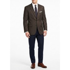 Brooks Brothers 346 Regent Fit Brown Wool Herringbone Old Money Blazer Sz 42R