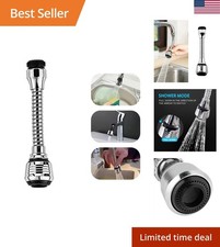 Kitchen Faucet Aerator Sprayer 360 Rotatable Flexible Extension Water Saving