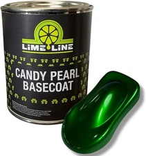 LiME LiNE Organic Green Candy Pearl Basecoat - Full Coverage Candy - 1 Quart