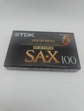 New TDK SA-X 100 High Bias IEC II / Type II Blank Audio Cassette Tape Sealed