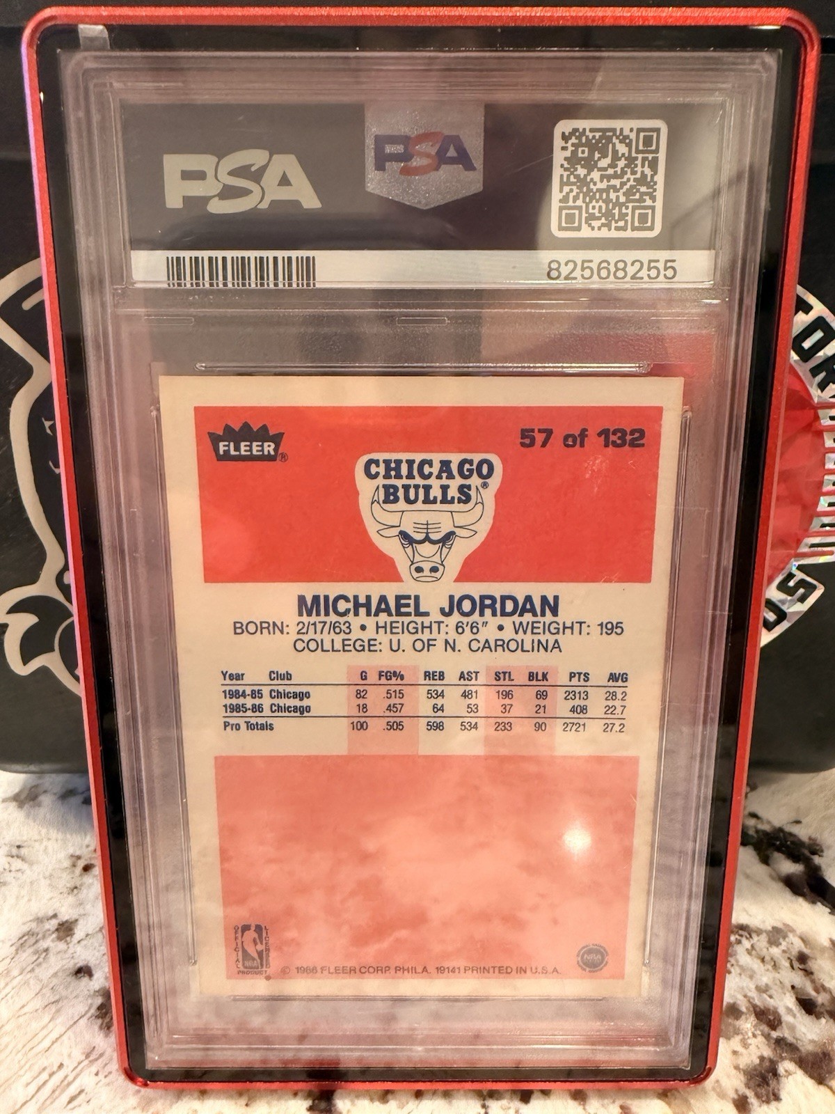 1986-87 Fleer - Michael Jordan #57 (RC) view 2