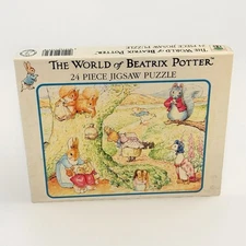 VTG The World of Beatrix Potter 24 Piece Jigsaw Puzzle~9.25” X 7” SEALED 1989