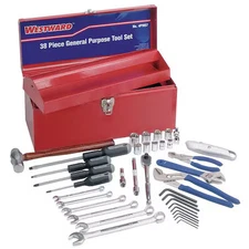 Westward 4Pm07 Master Tool Set, Sae, 37 Pcs