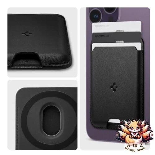 NEW Spigen MagSafe Compatible Card Case (3 Card Slots) for iPhone 17 Pro Max - Image 3 of 4