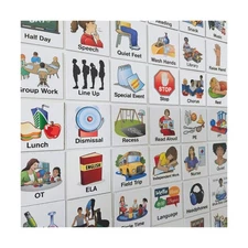 Visual Schedule Magnets: 87pc School Collection for Special Educati... Fast Ship