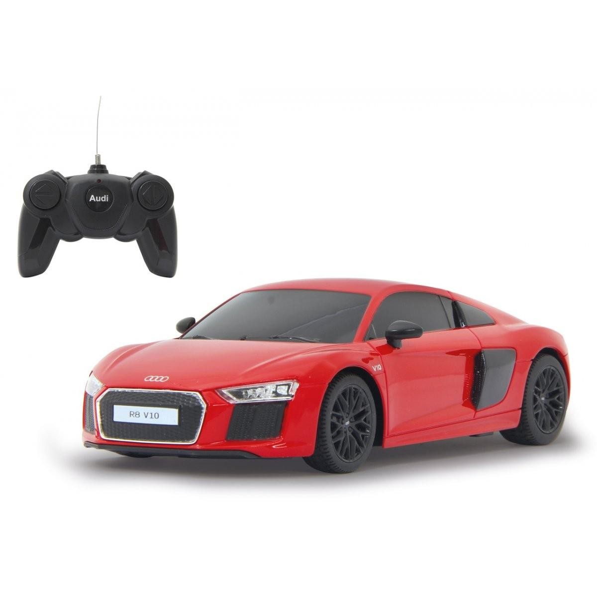 Audi R8 2015 Jamara 1:24 voiture radiocommandée rouge 40MHz pour enfant
