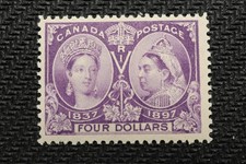 NobleSpirit (BA) Choice VF Canada #64 $4 Jubilee Mint OG LH = $1,400 CV PF Cert
