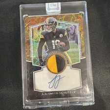 2020 Panini One Juju Smith-Schuster on card Auto game worn patch  5/10