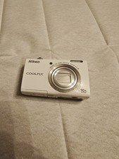 No Power On. Nikon Coolpix S6200 White  16.0MP Compact Digital Camera 