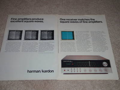 Harman Kardon 430 Receiver Ad, 2 pgs, 1975, Article and Info