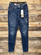 Levi's Women's 721 High-Rise Skinny Jeans 28W x 32L F2 A737T 