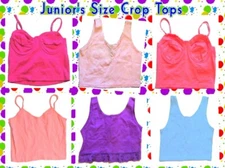 Juniors Crop Tops in Multiple Colors including Underwire Tops Size Juniors Large