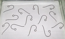 100 Pure TITANIUM Ear Wires Hook with Open Loop ~ Grade 1 No Nickel ~ 24mm Post