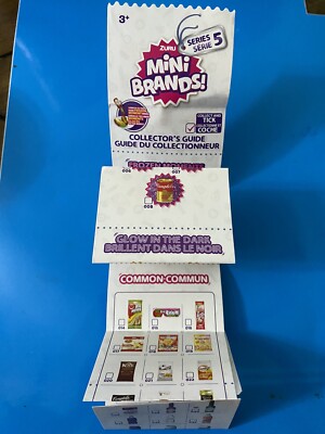 Zuru Series 5 Surprise Mini Brands Collector s Guide Insert List Checklist Paper