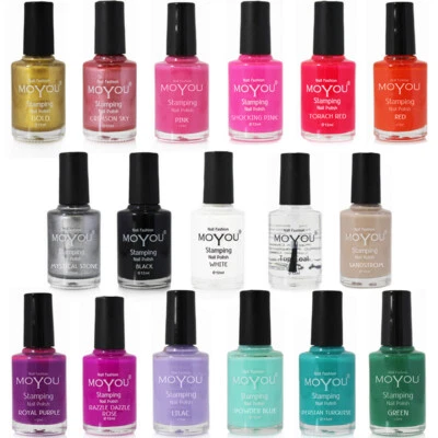 Nail Fashion Stamping Nail Art Polish MoYou Many Colours Available 12ML
