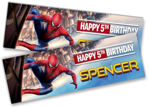 Personalised Birthday Banners Super Hero Design Children Kid Party Decoration 66 - Picture 16 of 22