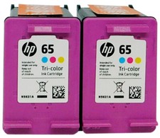 HP 65 Color 2 pack Ink Cartridge N9K01AN Genuine
