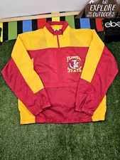 Vintage apex one varsity florida state nylon jacket pullover size L color block