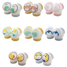 1 pair Lovely Baby Knee Pads Cartoon Pattern Infant Kneepads Nonslip Feature