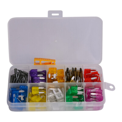 Auto Car Motorcycle SUV FUSES Kit APM ATM US 120pcs MINI Blade Fuse Assortment