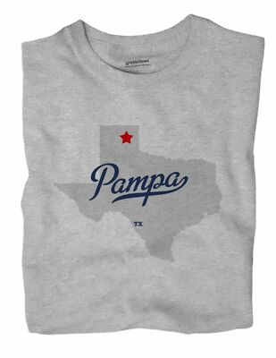 Pampa Texas TX Tex T-Shirt MAP