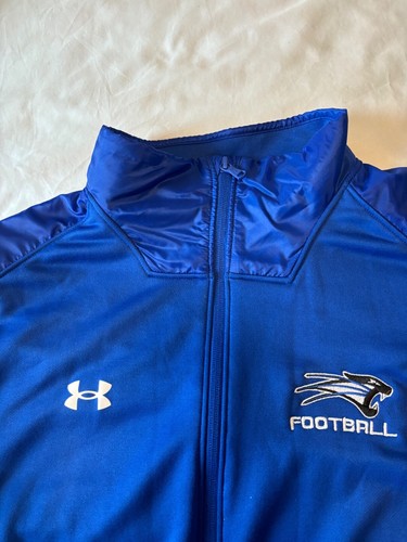 UNIVERSITY OF SAINT FRANCIS COUGARS NEW UNDER ARMOUR XL FOOTBALL JACKET - Picture 2 of 6