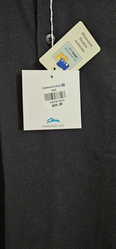 Camisa polo Tri Mountain de algodón de ajuste regular negra para hombre nueva con etiquetas - Imagen 3 de 4