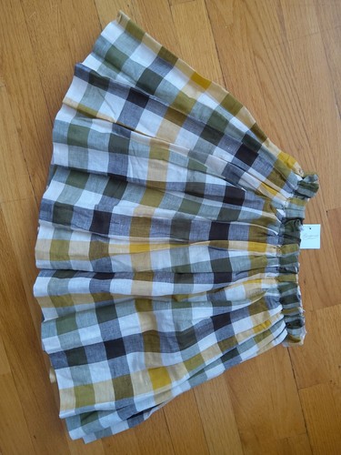 Girls Bonpoint Flaminia Checked Pleated Ruffled Skirt, size 10A, 140/60, NWT - Picture 2 of 5