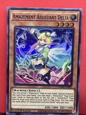Amazement Assistant Delta DAMA-EN020 - Supe Rare - Yugioh 1st Edition VLP