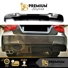 BMW 3 Series E90 E91 Gloss Black Rear Valance Diffuser Spoiler Splitter M Sport