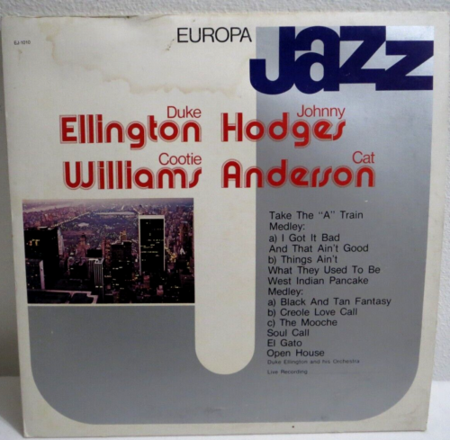 Europa Jazz Duke Ellington Johnny Hodges Cootie Williams Cat Anderson Vinyl LP