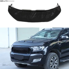Pu Leather Hood Shield Bug Stone Deflector Guard Bar Fits Ford Ranger 2015-2021