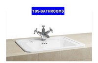 Burlington Contemporary Counter Top Inset Basin, 1 Or 2 Tap Holes, 540mm Burlington Contemporary Counter Top Inset Basin, 1 Or 2 Tap Holes, 540mm