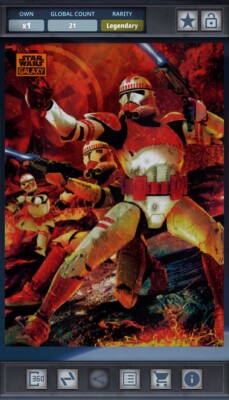 Imperial Shock Troopers Orange 25cc - Star Wars Card Trader Galaxy Chrome 2024