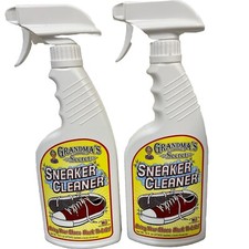  2-Pk GRANDMA's Secret Shoes SNEAKER CLEANER RENEW Rubber Cloth Canvas Leather
