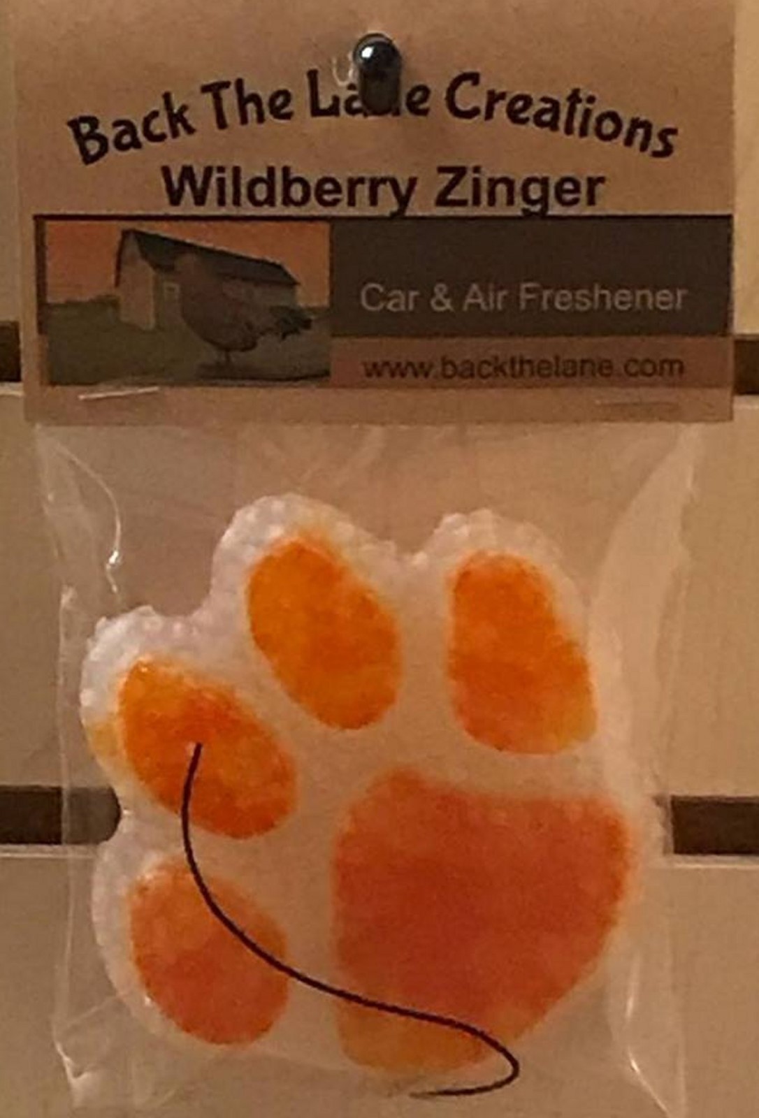 Paw Print Air freshener Wildberry Zinger Scent Clemson Tigers eBay