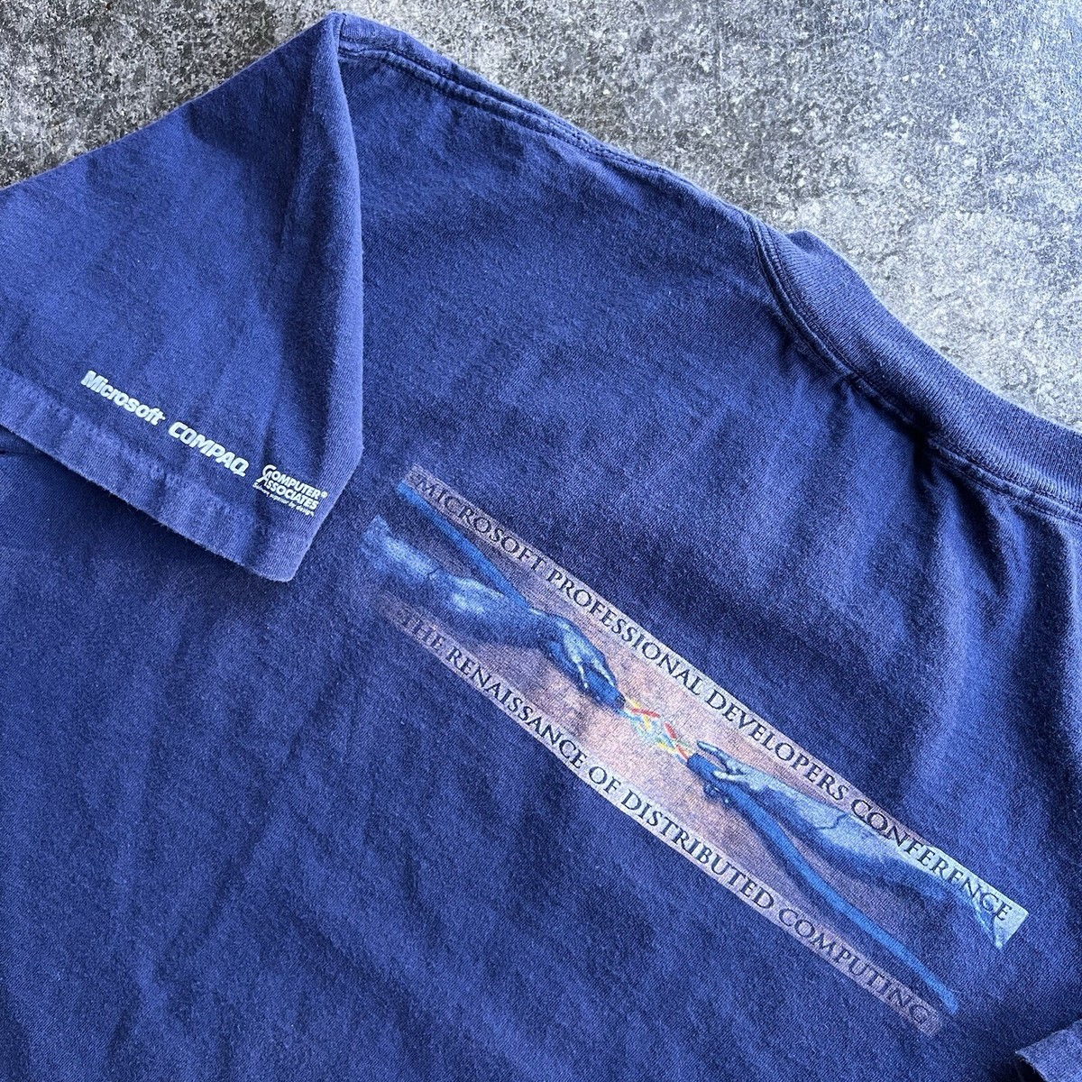 Vintage 90s Microsoft Art Professional Developers Conference T