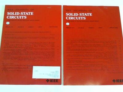 Journal of Solid-State Circuits. Volume 50, 2015, number 1 and 2. Two booklets
