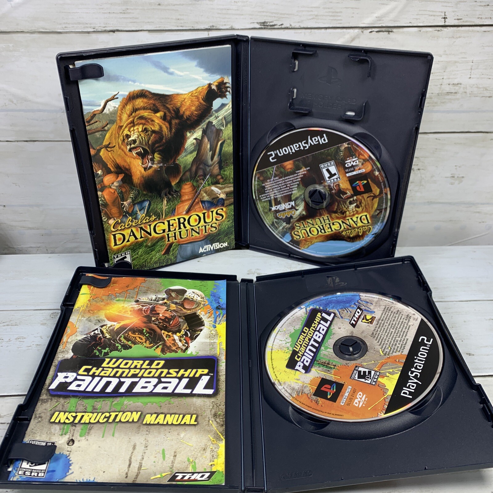 Cabela's Dangerous Hunts & World Championship Paintball discs and