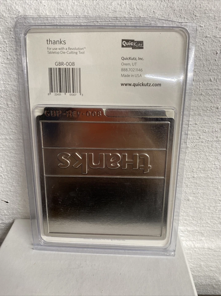 QuicKutz GooseBumpz Embossing Die THANKS  - Image 2 of 2