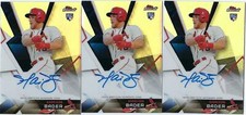 2018 TOPPS finest HARRISON BADER AUTO 3CT RC NRMT-MT OR BETTER